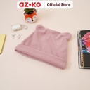 AZKO Ataru Topi Bucket Beanie Ears Corduroy Beanie Hat Topi Rajut Tutupan Kepala Aksesoris Kepala Fashion Wanita Pria - Pink