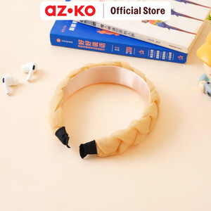 AZKO Ataru Bando Double Knot Headband Bando Stylish Aksesoris Kepala Fashion Wanita - Abu-abu