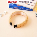 AZKO Ataru Bando Double Knot Headband Bando Stylish Aksesoris Kepala Fashion Wanita - Abu-abu
