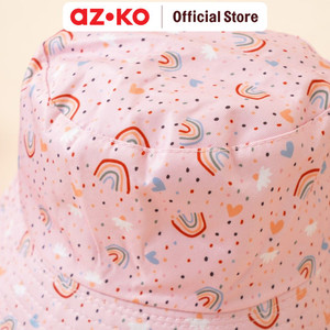 AZKO Ataru Set Topi Bucket & Kacamata Sunglasses Anak - Pink Aksesoris Kepala Kids Bucket Hat Topi Stylish Anak Lucu Serbaguna Aksesoris Fashion Anak