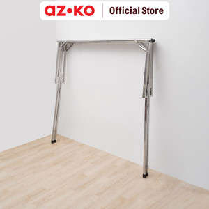AZKO Stora Jemuran Baju Lipat Expandable 5 Pole Tempat Jemur Baju Drying Rack Gantungan Laundry Perlengkapan Rumah Tangga