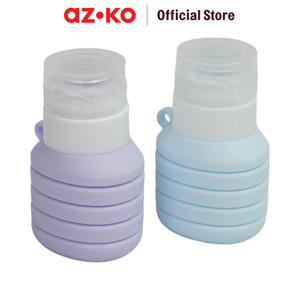 AZKO Passport 110 ml Set 2 Pcs Botol Travel Toiletry Travel Bottle Perlengkapan Traveling Water Drinking Bottle Botol Air Bpa Free Wadah Minuman Perlengkapan Minum Drinkware