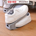 AZKO Stora Set 5 Pcs Organizer Sepatu - Abu-Abu Shoe Space Saver Tempat Penyimpanan Sepatu Sandal Tumpuk Organizer Alas Kaki