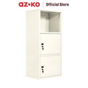 Stora Milka Rak Kabinet Penyimpanan Dengan Pintu - Putih Organizer Serbaguna Tempat Simpan Barang Multifungsi Rak Storage Perlengkapan Rumah