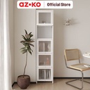AZKO Stora Casla Rak Penyimpanan 5 Tingkat Dengan Pintu Organizer Serbaguna Tempat Simpan Barang Multifungsi Rak Storage Perlengkapan Rumah
