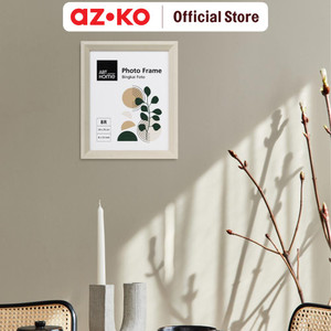 AZKO Arthome Bingkai Foto Meja Pf2025 Pigura Aesthetic Frame Tempat Foto Pajangan Dekorasi Rumah Figura - Cokelat, 4R