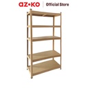 AZKO Krisbow 90X30X180 Cm Tori Rak Besi 5 Tingkat - Cokelat Sand Storage Rack Metal Tempat Penyimpanan Serbaguna Rak Barang Dokumen Arsip Organizer Kantor Sekolah