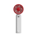 AZKO Apa 2 inci Kipas Angin Portabel Emergency - Merah Portable Fan Kipas Mini Travel Serbaguna Kipas Angin Isi Ulang Penyejuk Udara
