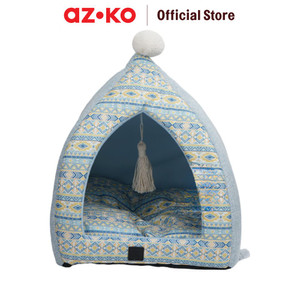 AZKO Paws N Tail Cave Tempat Tidur Hewan Linen Pet Bed Kasur Hewan Peliharaan Alas Tidur Anjing Kucing Pet Accessories