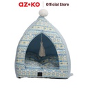 AZKO Paws N Tail Cave Tempat Tidur Hewan Linen Pet Bed Kasur Hewan Peliharaan Alas Tidur Anjing Kucing Pet Accessories