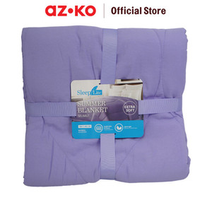 AZKO Sleeplite 150X200 cm Selimut Microfiber Summer Solid - Ungu Violet Blanket Polos Kain Penghangat Tubuh Aksesoris Tempat Tidur Bedroom Accessories Perlengkapan Kamar Tidur