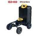AZKO Krisbow Troli Barang 270 kg - Hitam Alat Pengangkut Barang Dengan Roda Wheels Cart Troli Kardus Box Perlengkapan Industri