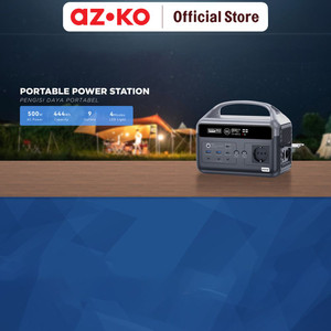 AZKO Powerlite Power Station Baterai Portabel 500 watt Tps-Start500 Power Station Portable Battery Power Supply Darurat Perlengkapan Otomotif