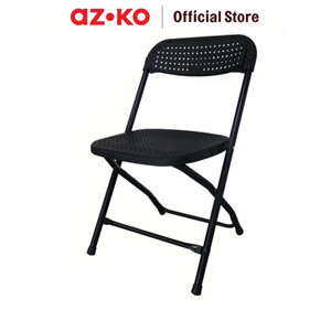 AZKO New Storm Alex Kursi Lipat Big - Hitam Multifunctional Foldable Chair Tempat Duduk Serbaguna Kursi Acara Cafe House Furniture