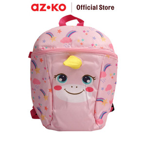 AZKO Ataru Unicorn Tas Ransel Anak Dengan Strap - Pink Water Drinking Bottle Botol Air Bpa Free Wadah Minuman Perlengkapan Minum Drinkware