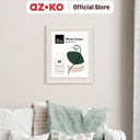 AZKO Arthome Bingkai Foto Meja Twist Pigura Aesthetic Frame Tempat Foto Pajangan Dekorasi Rumah Figura - Cokelat, 4R
