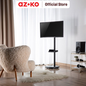 AZKO Krisbow 17-43 Inci Bracket Tv Standing Slim Portable Fixture Television Penyangga Televisi Breket Stand Tv Braket Tv - Hitam