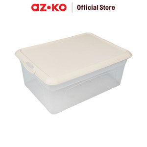 AZKO Stora 38X26.5X14.5 cm Kotak Penyimpanan Kotak Serbaguna Plastik Wadah Simpan Storage Box Boks Organizer - Hijau