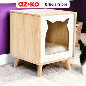 AZKO Paws N Tail Rumah Hewan Peliharaan Tempat Tinggal Anabul Pet House Kucing Anjing Perlengkapan Hewan Peliharaan - Cube