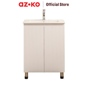 AZKO Fosa 60 cm New Sunny Set Kabinet Kamar Mandi Pvc Organizer Serbaguna Bathroom Cabinet Aksesoris Kamar Mandi Kompartemen Penyimpanan Alat Mandi