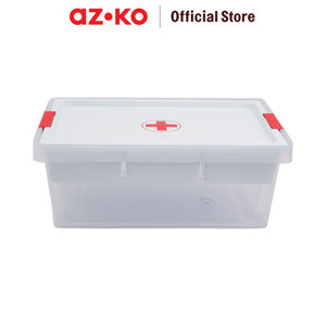 AZKO Tatay 7 ltr Kotak Obat P3K Red Cross Org Tempat Obat-Obatan Medicine Box Organizer P3K