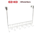 AZKO Stora 44.8X34.5X5 cm Gantungan Dinding 6 Kait - Silver Pengait Multifungsi Tembok Clothes Hook Tempat Gantung Pakaian Barang Serbaguna