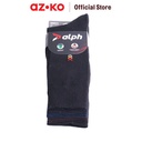 AZKO Alph Set 4 Pasang Kaos Kaki Pria Formal Badge Men Socks Kaus Kaki Panjang Cowok Penghangat Kaki
