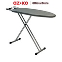 AZKO Stora 117X33X81 cm Meja Setrika Lipat - Abu-Abu Metalik Papan Setrikaan Alas Tempat Setrika Ironing Board Perlengkapan Rumah Tangga