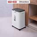 AZKO Stora 20 ltr Tempat Sampah Elevatable Dengan Roda - Putih Tong Sampah Wadah Pembuangan Alat Kebersihan Indoor Trash Bin