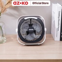 AZKO Krisbow 6 inci Kipas Angin Emergency Dengan Lampu - Putih Portable Fan Kipas Mini Travel Serbaguna Kipas Angin Isi Ulang Penyejuk Udara