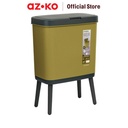 AZKO Stora Tempat Sampah Dengan Kaki Penyangga Tong Sampah Wadah Pembuangan Alat Kebersihan Indoor Trash Bin - Hijau