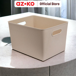 AZKO Tatay Baobab Keranjang Penyimpanan Ecohome Handle Storage Basket Kotak Penyimpanan Serbaguna Bin Organizer Tempat Simpan Barang - XL