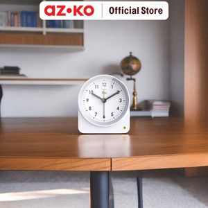 AZKO Arthome Jam Weker 5137 Alarm Clock Waker Clock Jam Alarm Analog Dekorasi Kamar Tidur - Hitam