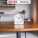 AZKO Arthome Jam Weker 5137 Alarm Clock Waker Clock Jam Alarm Analog Dekorasi Kamar Tidur - Hitam