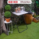 AZKO Krisbow Meja Lipat Personal - Putih/Abu-Abu Meja Serbaguna Folding Table Multifunctional Foldable Desk Personal Table Furniture House