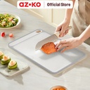 AZKO Kris Talenan Plastik P2 - Putih Papan Pemotong Makanan Cutting Board Chopping Board Alas Iris Perlengkapan Masak Peralatan Dapur
