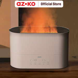 AZKO Kris 2 ltr Humidifier Flame - Hitam/Putih Alat Pengatur Kelembapan Udara Mesin Penyerap Kelembaban Elektronik Rumah Tangga