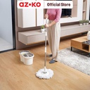 AZKO Proclean Set Alat Pel Putar Dengan Ember Kain Pel Spinning Mop With Bucket Pembersih Lantai Alat Kebersihan