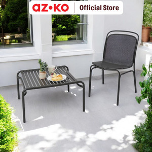 AZKO Soleil Khatulistiwa Meja Taman - Sandy Coffee Meja Luar Ruangan Garden Table Balcony Desk Furnitur Taman Outdoor Furniture