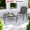 AZKO Soleil Khatulistiwa Meja Taman - Sandy Coffee Meja Luar Ruangan Garden Table Balcony Desk Furnitur Taman Outdoor Furniture