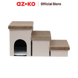 AZKO Paws N Tail Rumah Hewan Peliharaan Collapsible Ladder Pet Cage Tempat Tinggal Anabul Cat House Perlengkapan Hewan Peliharaan