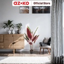AZKO Arthome 120 cm Tanaman Artifisial Stromanthe Thalia Dengan Pot Tumbuhan Tanaman Buatan Dekorasi Plant Sintetis Pajangan Rumah Serbaguna Hiasan Properti Foto
