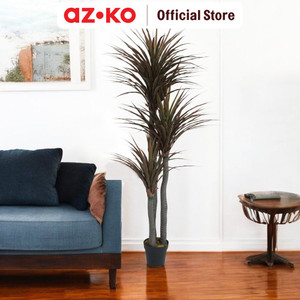 AZKO Arthome 180 cm Tanaman Artifisial Yucca Dengan Pot Tumbuhan Tanaman Buatan Dekorasi Plant Sintetis Pajangan Rumah Serbaguna Hiasan Properti Foto