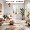 AZKO Arthome 200 cm Tanaman Artifisial Red Banana Dengan Pot Tumbuhan Tanaman Buatan Dekorasi Plant Sintetis Pajangan Rumah Serbaguna Hiasan Properti Foto