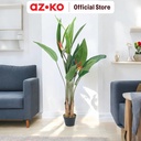 AZKO Arthome 150 cm Bunga Artifisial Birds Paradise Dengan Pot - Hijau Tumbuhan Buatan Bunga Hias Cantik Sintetis Tanaman Artificial Dekorasi Flower Pajangan Rumah Serbaguna Hiasan Properti Foto