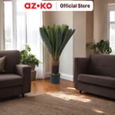 AZKO Arthome 82 cm Tanaman Artifisial Cycas Dengan Pot - Hijau Tumbuhan Tanaman Buatan Dekorasi Plant Sintetis Pajangan Rumah Serbaguna Hiasan Properti Foto