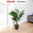 AZKO Arthome 60 cm Tanaman Artifisial Green Apple Leaves - Hijau Tumbuhan Tanaman Buatan Dekorasi Plant Sintetis Pajangan Rumah Serbaguna Hiasan Properti Foto