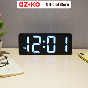 AZKO Arthome Jam Meja LED Desk Clock Jam Led Aesthetic Dekorasi Meja Hiasan Rumah Tempat Komersial - Merah