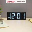 AZKO Arthome Jam Meja LED Desk Clock Jam Led Aesthetic Dekorasi Meja Hiasan Rumah Tempat Komersial - Merah