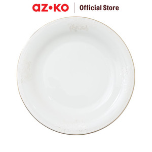 AZKO Delicia 27 cm Queeny Piring Makan Dinner Plate Wadah Hidangan Food Grade Piring Porselen Serbaguna Peralatan Makan Perlengkapan Dapur